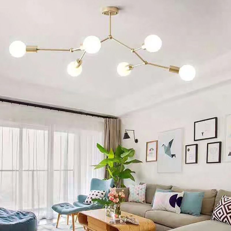 Plafonnier Design à ampoule nue de Style industriel, luminaire rétro pour salon