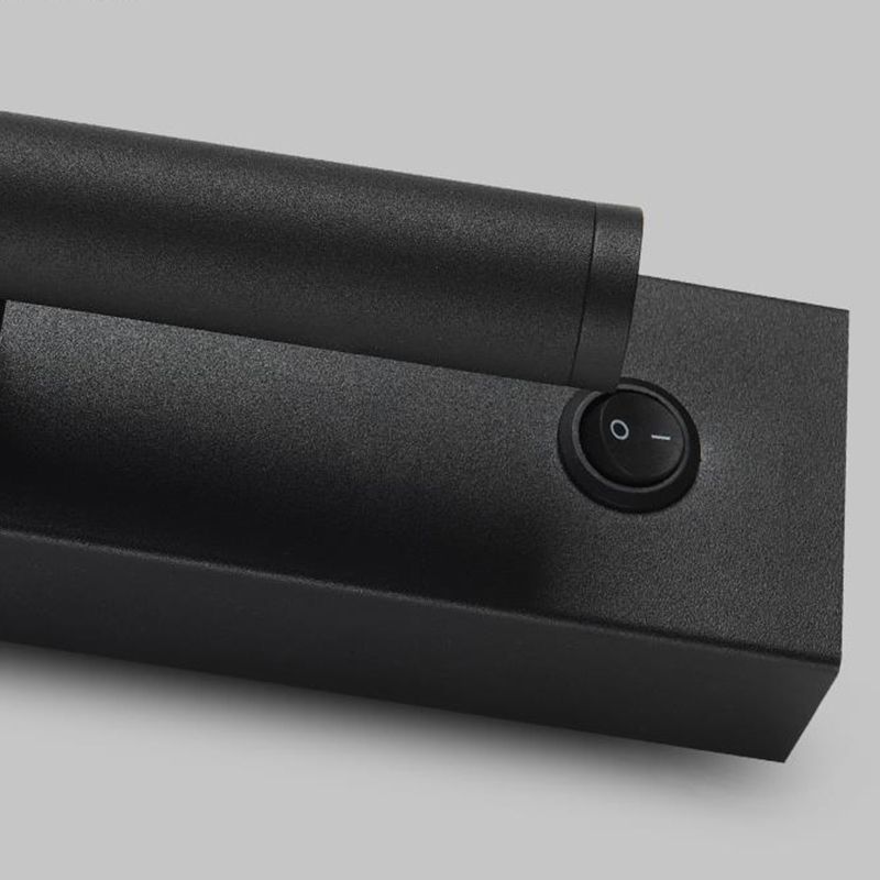 White/Black Modern Single Wall Mounted Sconce LED Metal Wall Light