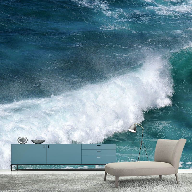 Non-Pasted Tropical Living Room Photography Wall Mural Sea Pattern