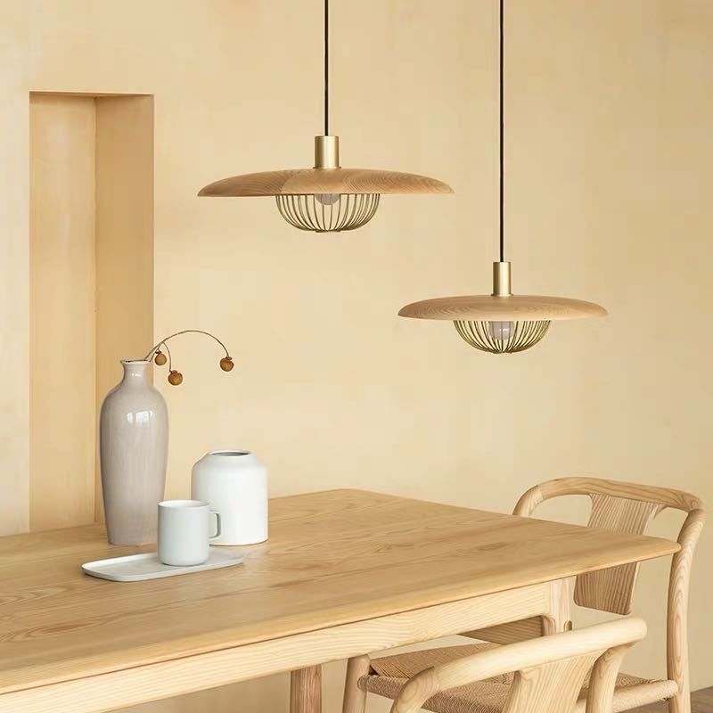 Style minimaliste moderne en cage suspendu suspension en métal 1 éclairage pendentif léger