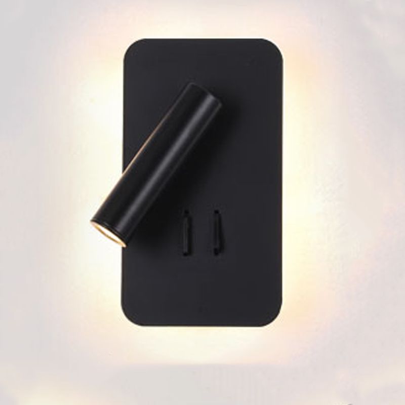 Modern Style Geometric Wall Sconces Metal 2 Lights Wall Mounted Reading Lights