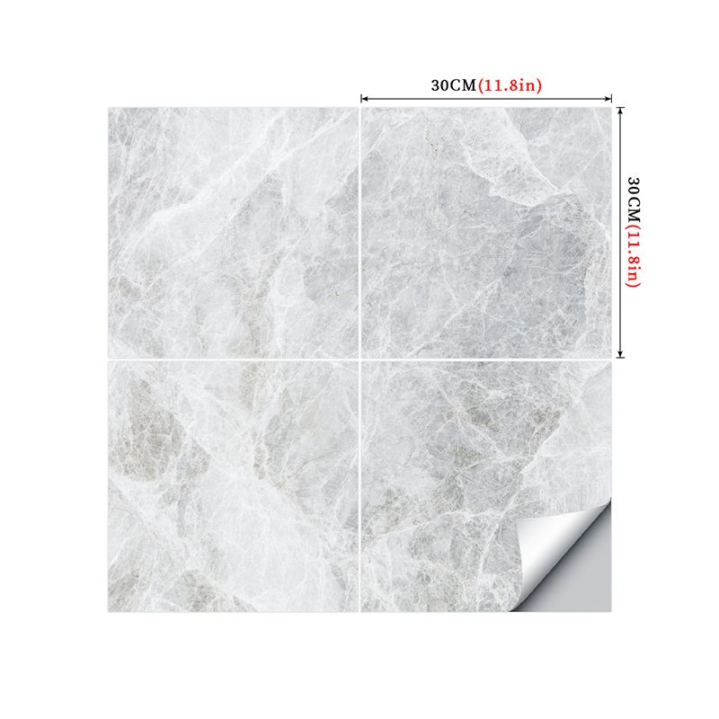 Self Stick Faux Marble Wallpaper Panels 3.9-sq ft Industrial Wall Art for Living Room