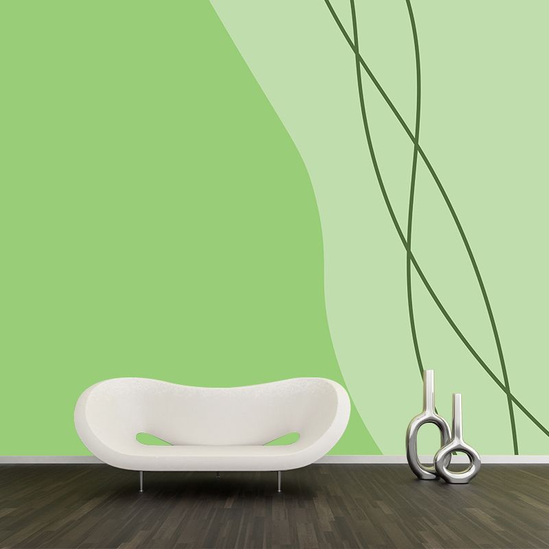 Stain Resistant Mural Wallpaper Minimalism Illustration Indoor Wall Mural