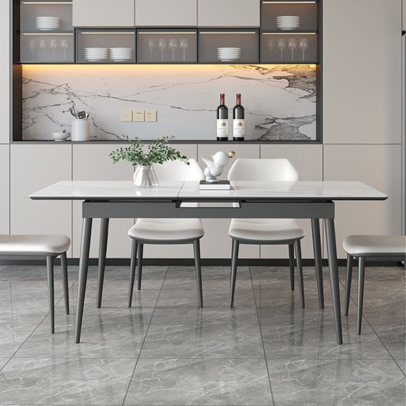 Modern Sintered Stone Kitchen Table Home Extendable Dining Table