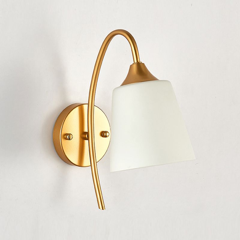 Modern Style Wall Light Glass 1 Light Sconces for Living Room