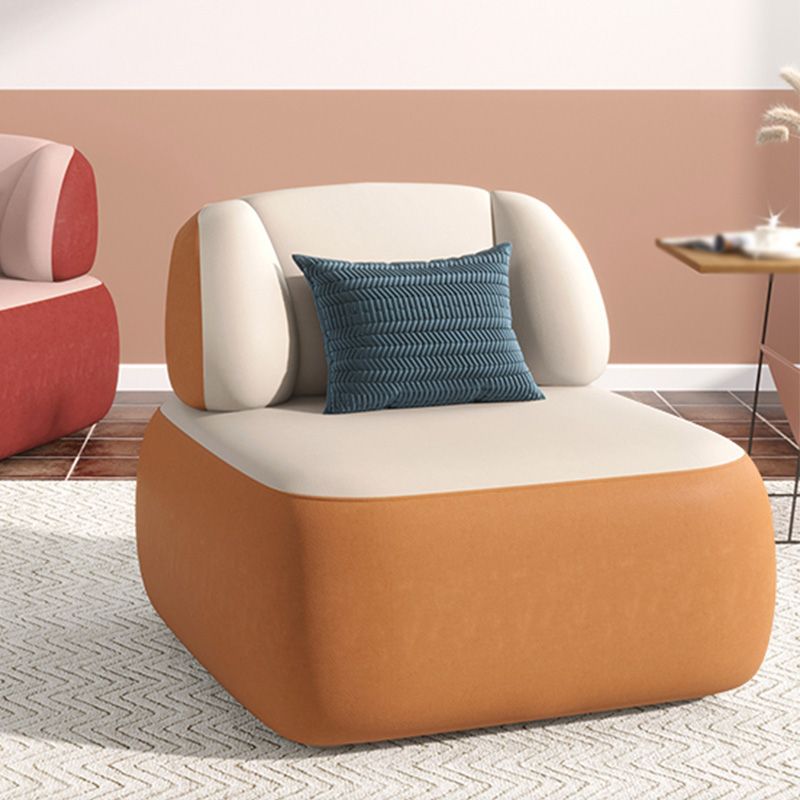 Fixed Back Armless with Fabric Seat Fabric Bedroom Patchwork Accent Chair