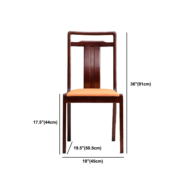 Solid Wood Traditional Dining Chair Matte Finish Side Chair for Home