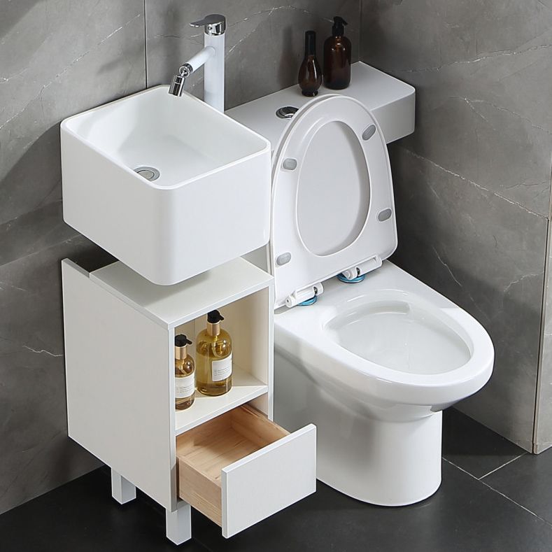 Contemporary Flush Toilet Floor Mount One-Piece Toilet Toilet Bowl