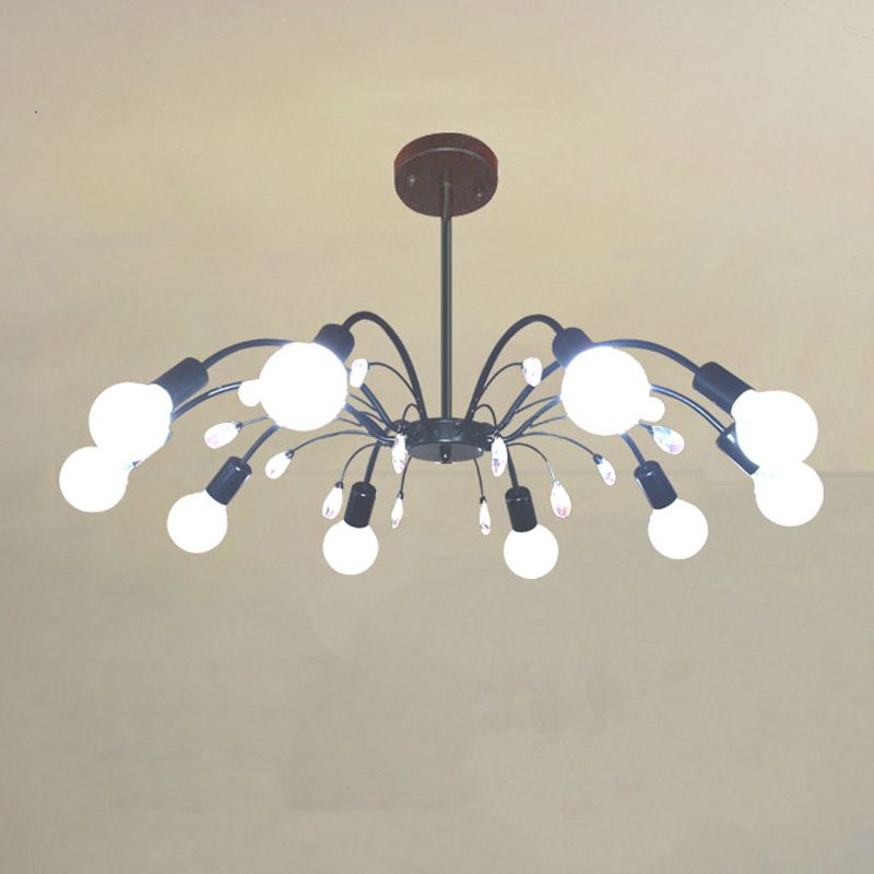 Radial Shade Chandelier Lights Contemporary Metal Chandelier Lighting Fixtures