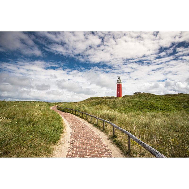 Stain-Proof Beacon Wall Mural Non-Woven Textured Nautical Wall Decor for Guest Room