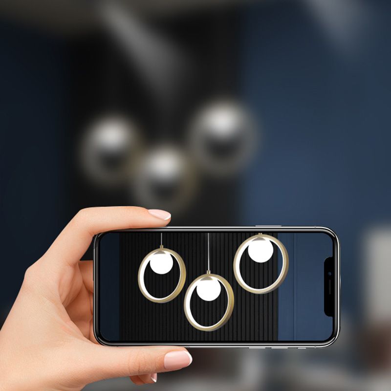 Estilo contemporáneo Geometry Island Lighting Lights Metal Island Lights