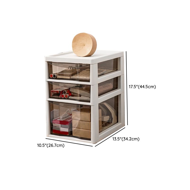 Modern Vertical Filing Cabinet Transparent Plastic Drawers File Cabinet