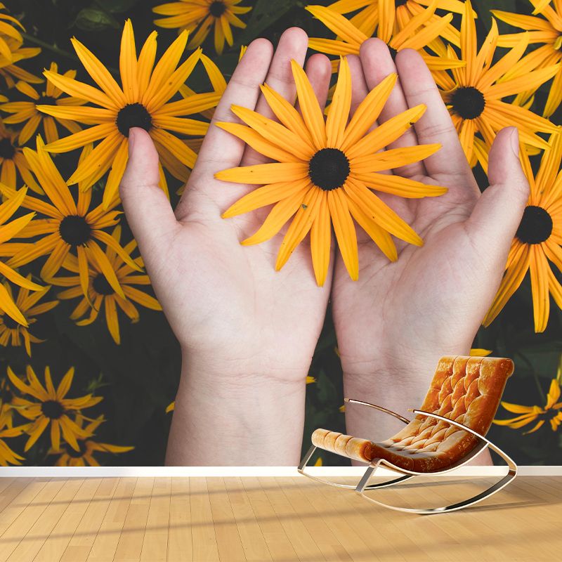 Environment Friendly Decorative Murals Flower Sitting Room Wall Murals