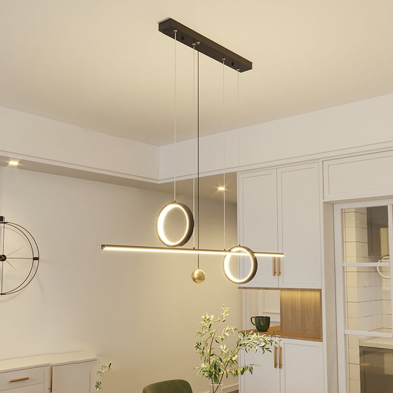 3 Light Geometric Island Lights Contemporary Island Lighting Metal Island Ceiling Light