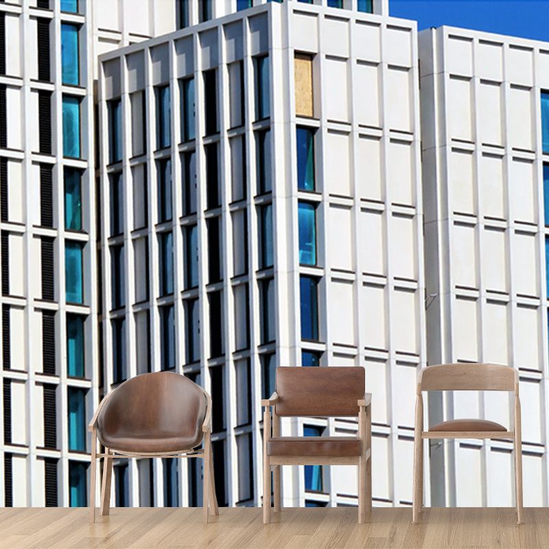 Modern Architecture Mural Wallpaper Custom-Made Wall Covering for Meeting Room