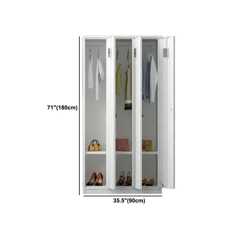 Contemporary Interior Storage Cabinet Gray Cabinet with Metal Door