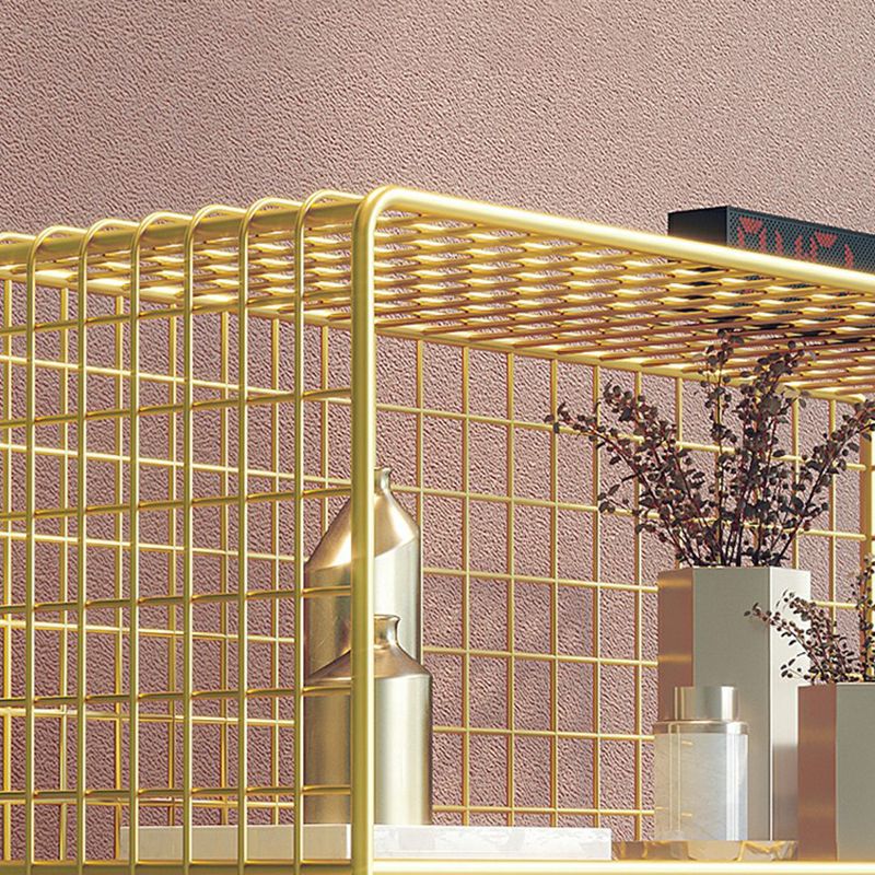 Glam Shelf Bookcase Metal Closed Back Book Shelf for Home Office