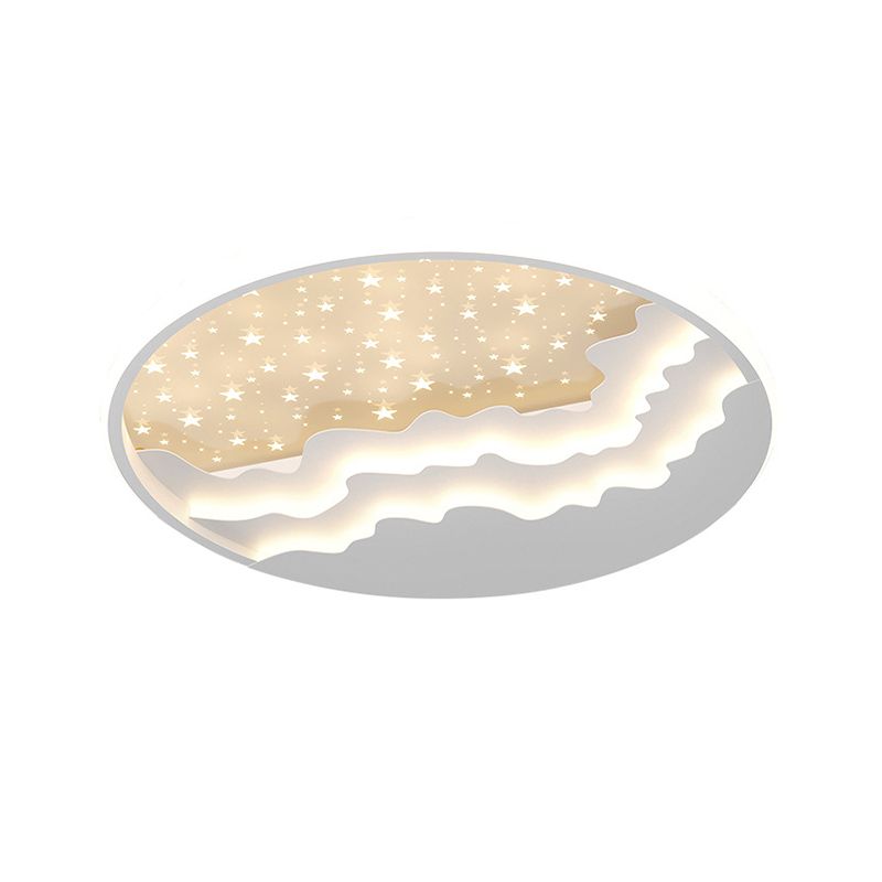 Lumière simple menée ronde en métal de style moderne d'appareils d'éclairage de plafond de bâti affleurant