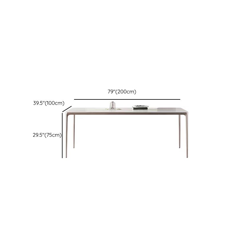 Home Glam Style Dining Table Rectangle Acrylic Base Dining Table