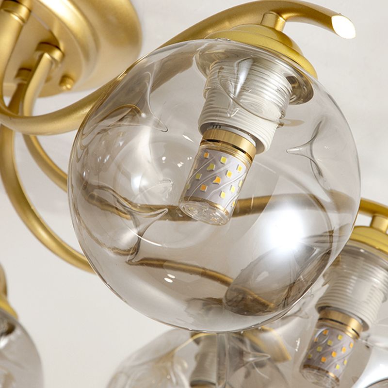 Dekorative Unterputzleuchte aus Glas für das Wohnzimmer