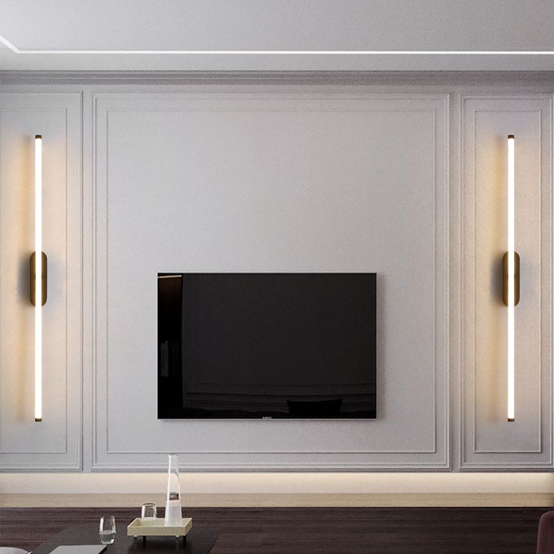 Moderner Stil Linearer Wandleuchte Leuchten Metall 1 Lichtwandbeleuchtung