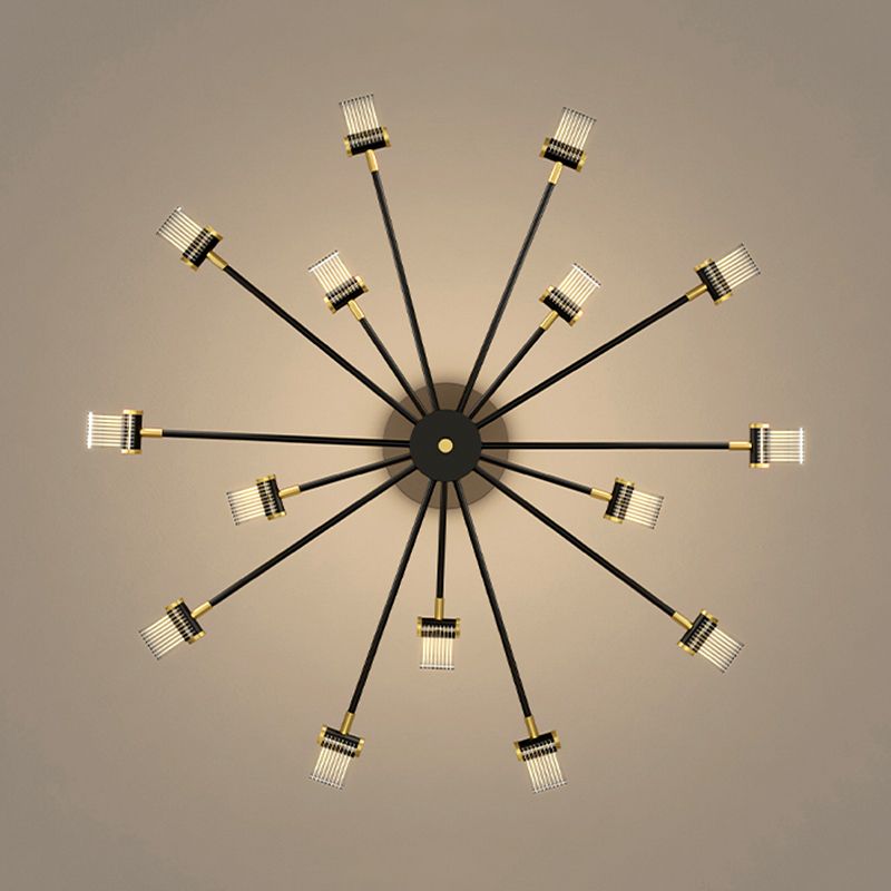 Acrylic Contemporary Pendant Lighting Fixtures Black Sputnik Hanging Lights