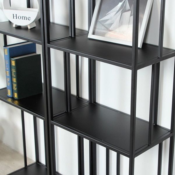 Office Etagere Bookshelf Modern Bookcase with Rectangle Shelves