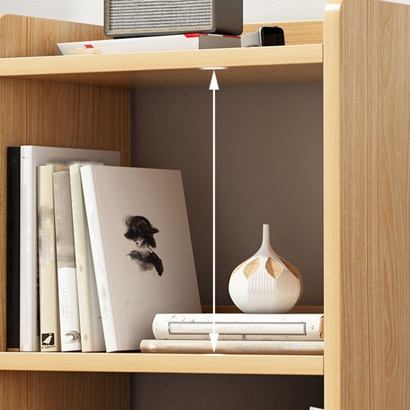 Engineered Wood Standard Bookcase Scandinavian Open Back Bookshelf