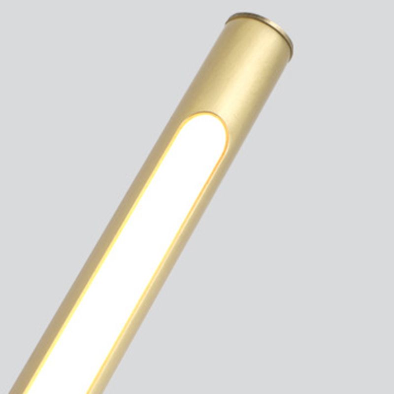 Stile moderno a muro leggero minimalista dritto a led muro con metallo per camera da letto