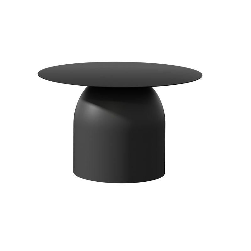 Mid-Century Modern Metal Coffee Table Round 1/2 Cocktail Table