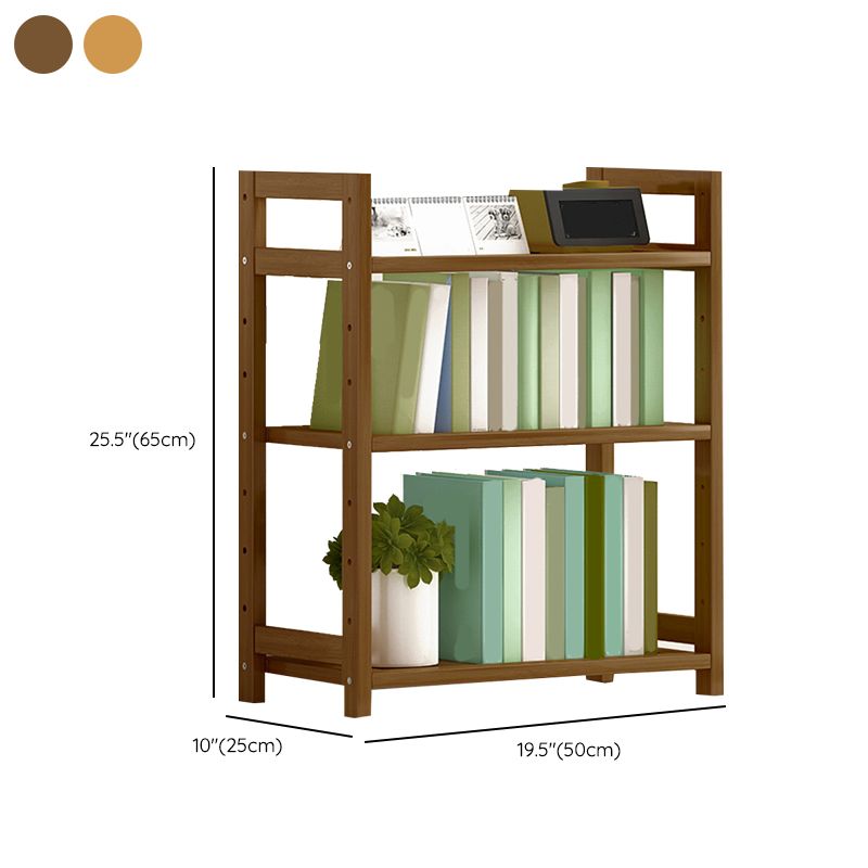 Etagere Contemporary Bookshelf Vertical Open Bamboo Shelf Bookcase for Home