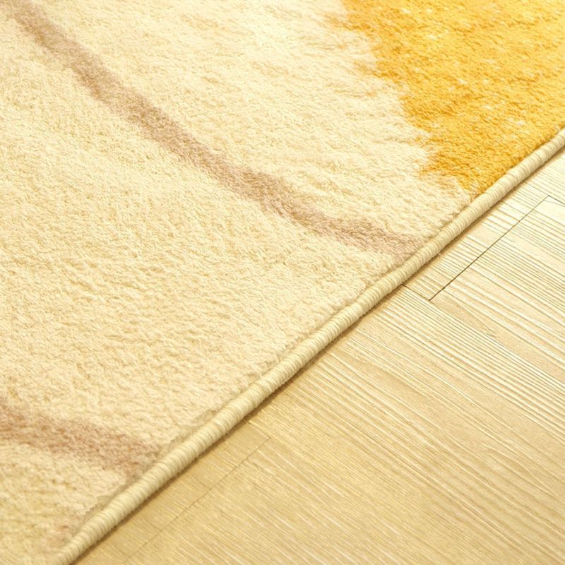 Nordic Area Carpet Polyester Medium Living Room Rug with Non-Slip Backing Area Rug