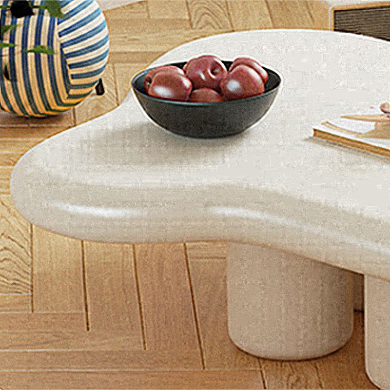 Scandinavian Wooden Coffee Table Free form 3 Legs Coffee Table Set