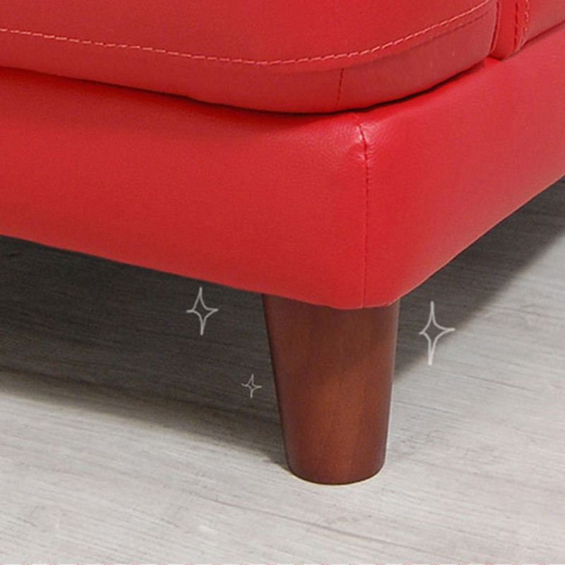 Contemporary Fabric Settee Pillow Top Arm Standard Seating for Apartment