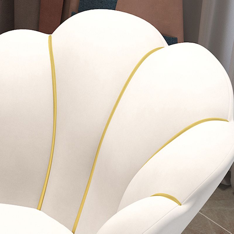 Silla de comedor tapizada estilo Glam, silla de comedor individual con respaldo sólido