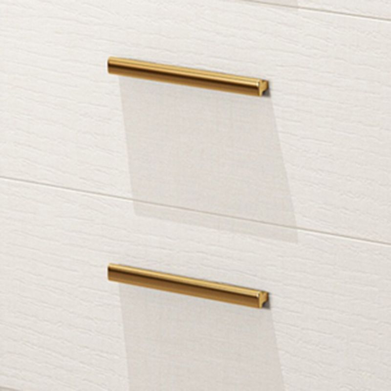 Contemporary Soft Close Doors Wardrobe Cabinet White Wood Sliding Doors with Shelves