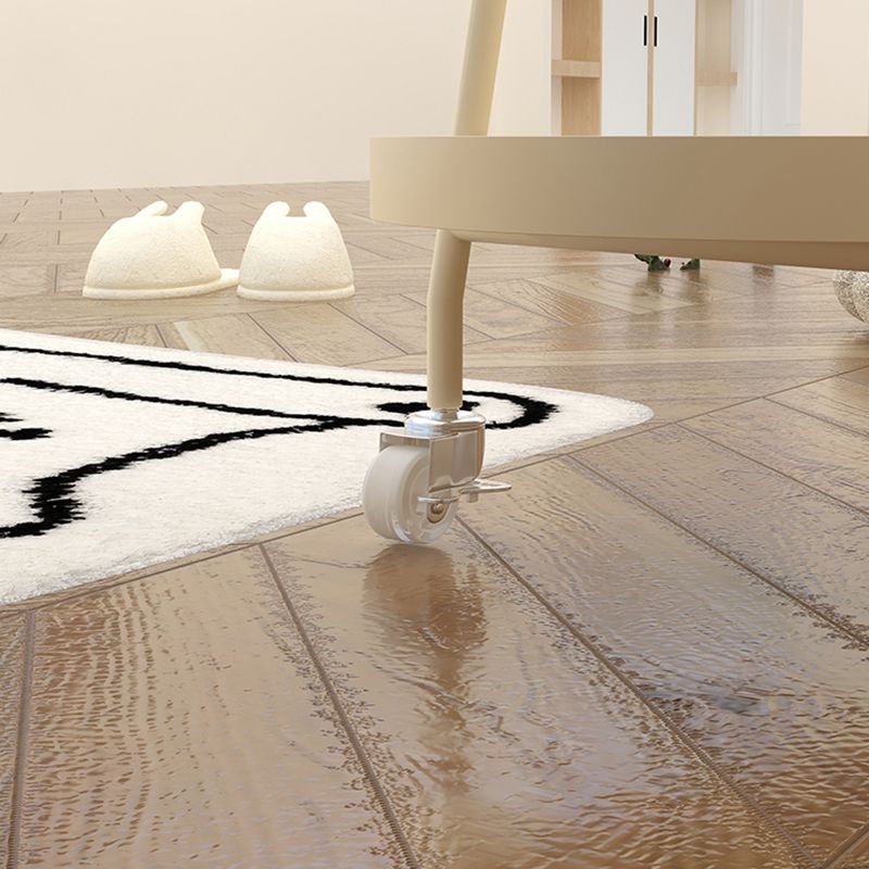 2-Tier Metal Side Table with Casters 22.8" Tall Tray Top End Table