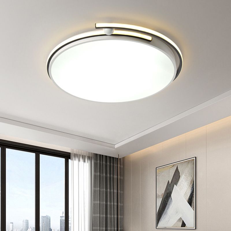 LED-Korridor Flush Licht-Leuchte Minimalist White Flush Mount-Lampe mit Zirkular-Acrylatschirm, 13 "/18" /22.5 " W