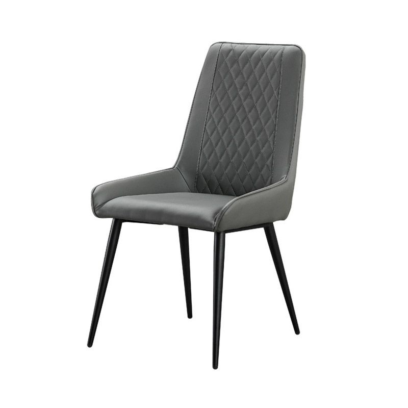 Industrial Upholstered Arm Dining Chair Kitchen Parsons Side Chair