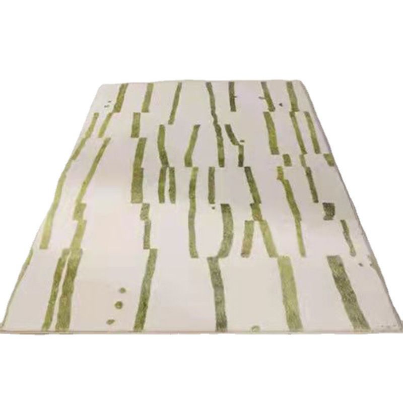 Pink Modern Rug Polyester Leopard Grain Rug Washable Rug for Drawing Room