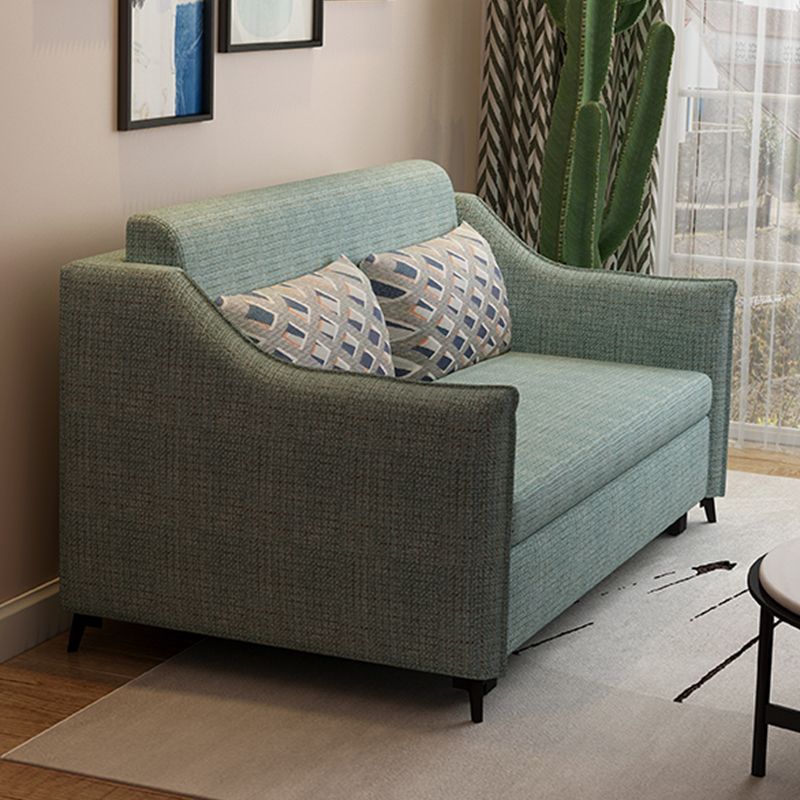 37" Wide Scandinavian Futon Sofa Bed Pillow Back Sleeper Sofa