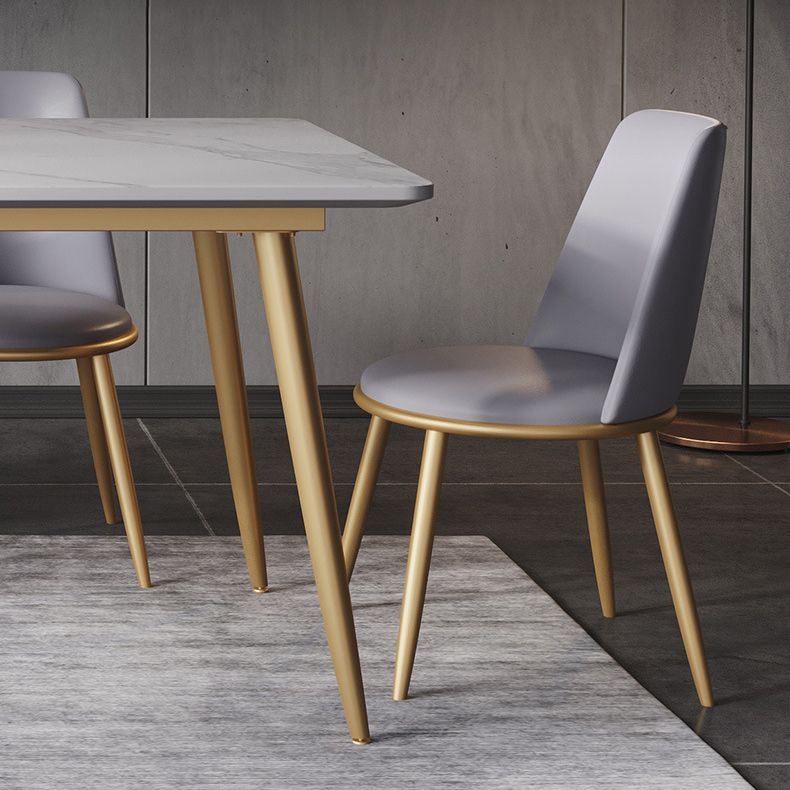 Glam Style Sintered Stone Dining Set 1/2/5/7 Pieces Dining Set for Dining Areas