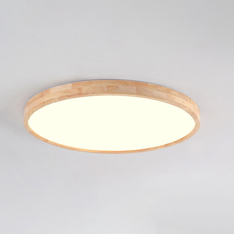 Lámpara de techo empotrada moderna, lámpara empotrada de madera