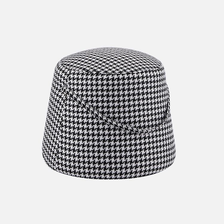 Fabric Standard Stool Modern Style Simple Household Round Footstool