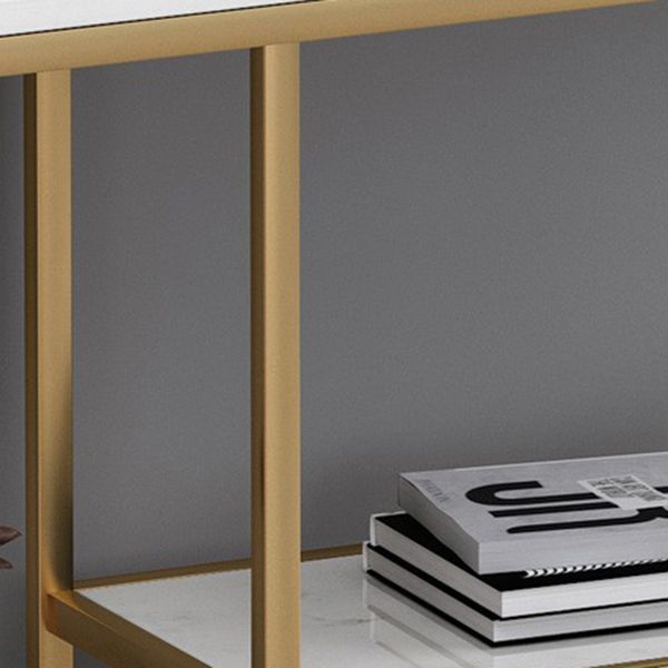 Glam Console Accent Table Antique Finish Rectangle Console Table