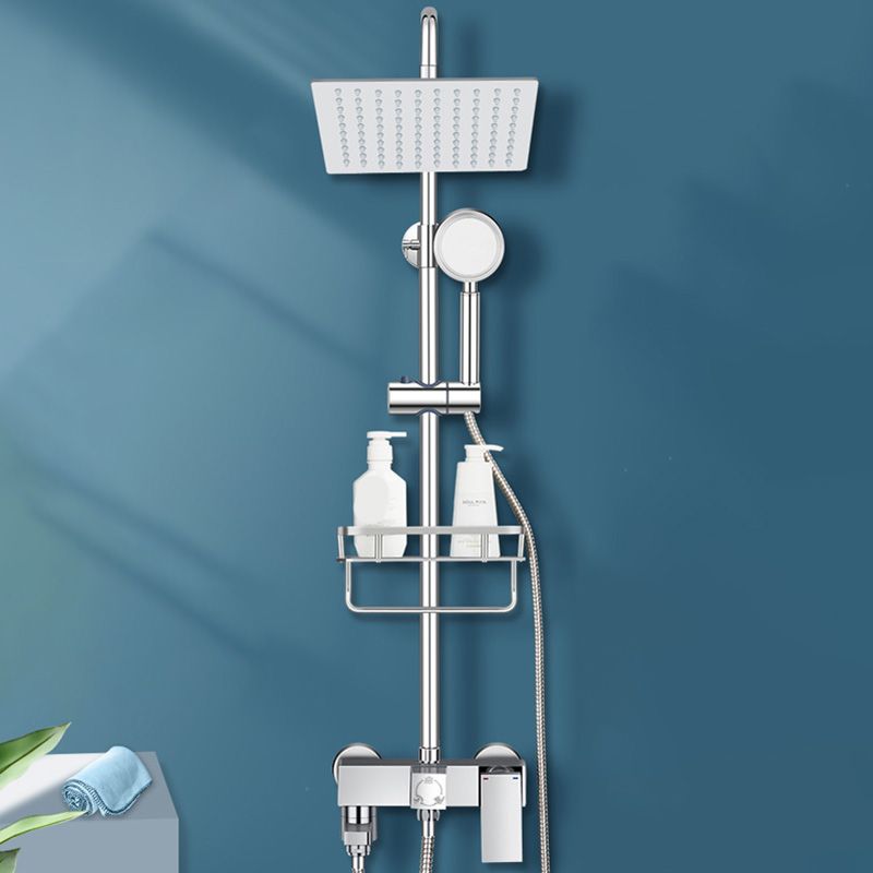 Modern Shower System Handle Lever Wall Mounted Spot Resist Copper Shower System