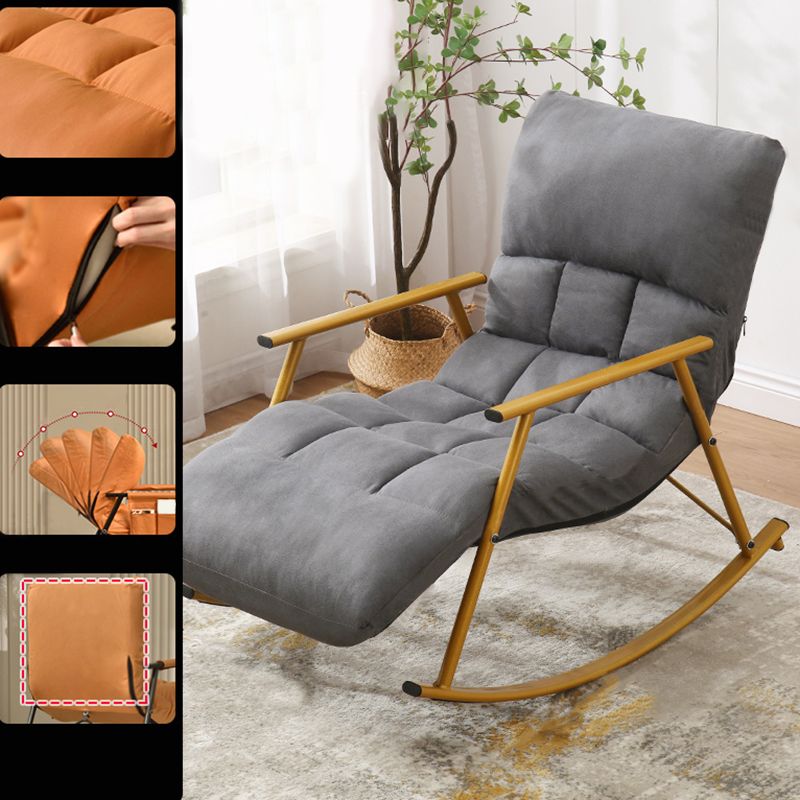 Upholstered Recliner Chair Contemporary Button-Tufted Recliner Chair