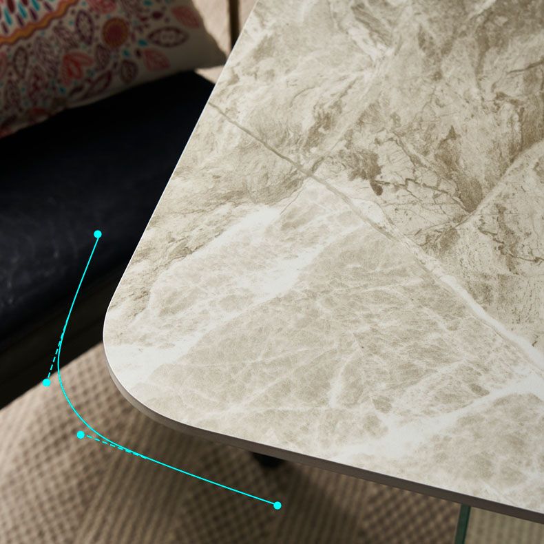 Modern Dining Set 1/7 Pcs Glass Base Dining Table with Solid Wood Arm Chairs