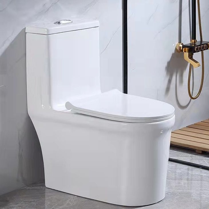 Modern All-In-One Toilet Bowl Floor Mounted White Urine Toilet with Seat for Bathroom