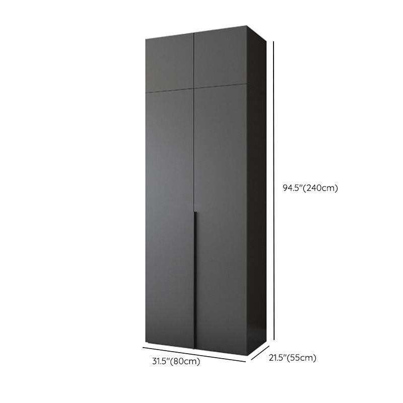 Modern Wooden Wardrobe Cabinet Bedroom Soft Close Doors Armoire